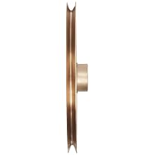 Boston Gear G1220 Grooved Pulley, Fits Round Belts 0.1875" or Smaller, 0.250" Face, Brass