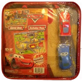 Dinsey Cars Play Rug Includes 2 Toys