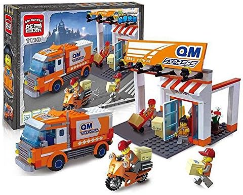 Enlighten Building Block City Series Express Car 1119 337pcs 4dolls