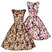 Lindy Bop 'Audrey' Vintage Style 1950's Spring Garden Floral Party Dress