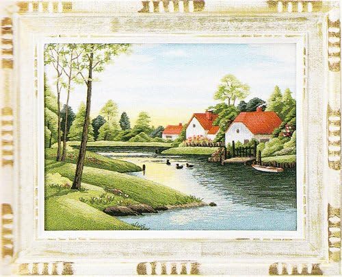Tokyo Culture embroidery kit No179 riverside house (No. 3) (Bunka Embroidery / Kits No.179)