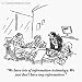 'We have lots of information technology. ' Cartoon print by Sidney Harris, Published in The New Yorker on 5/27/2002 Large Matted- 16" x 22"