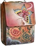 Anuschka Mini Sling Organizer - Rose Antique Shoulder Bags