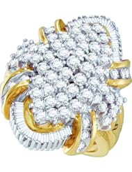 2.00CTW DIAMOND LADIES CLUSTER RING