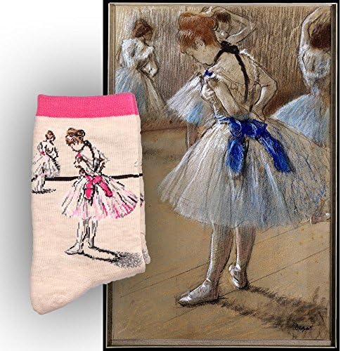 Novelty Socks-Famous Paintings (Degas-Study of Dancer-Crew)