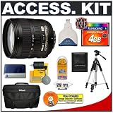 Accessory Kit for Nikon D200 D300 SLR Camera with Nikon AF-S 18-70mm DX f/3.5-4.5 G ED-IF Lens + Transcend 4GB 133X CompactFlash (CF) Card + Deluxe SLR System Camera Case (Lens Refurbished by Nikon U.S.A.)