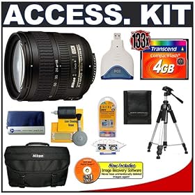 Accessory Kit for Nikon D200 D300 SLR Camera with Nikon AF-S 18-70mm DX f 3.5-4.5 G ED-IF...