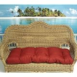 3-Piece Wicker Furniture Cushion Set - Solid Rave Cherry by Southern Home Accents