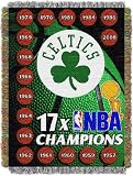 NBA Boston Celtics 48-Inch-by-60-Inch Commemorative Acrylic Tapestry Throw