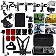 MCOCEAN 33 in 1 Accessories Set for GoPro Hero 4 Hero 3+ Hero 3 Hero 2 and GoPro hero Camera: Telescoping Handheld Monopod + Chest Harness + Head Strap + Wrist Strap + Suction Cup etc.