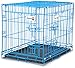 Aspen Pet Puppy 2-Door Training Retreat Crate, Blue, 24