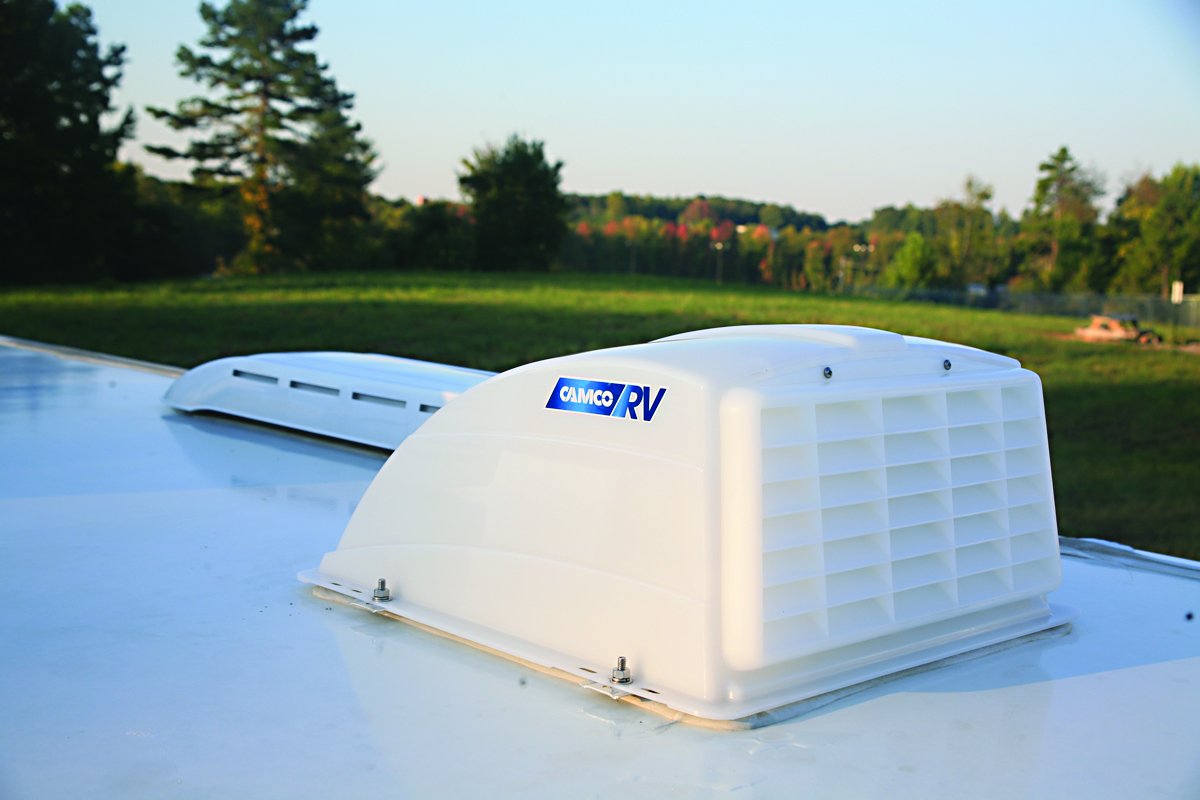 Roof Vent Cover Replacemen Camco 40431 White Car Trailer Ventilation