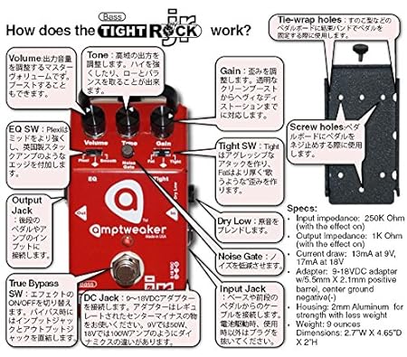 Amptweaker Bass TightDrive JR」「Bass TightRock JR」「Bass