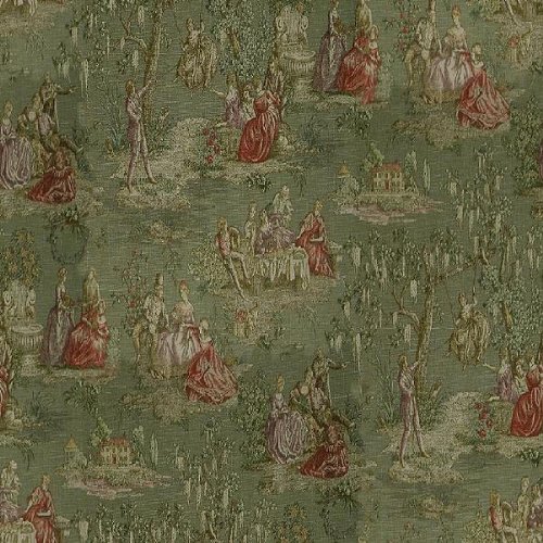 84" X 54" Wide Fabric "Scenic Savannah, Sage" Waverly