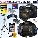 Canon EOS 50D 15.1MP Digital SLR Camera with EF 28-135mm f/3.5-5.6 IS USM Standard Zoom Lens + 8GB Deluxe Accessory Kit