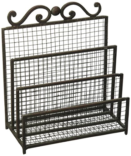 Bristol Terrace Metal Organizer / Mail Holder, Bronze