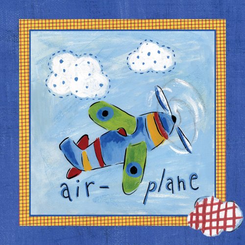 Art4Kids Go Man Go Airplane Mounted Art Print -12
