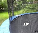 10' Trampoline Enclosure Net for 3 arch/6 poles *BEST QUALITY*