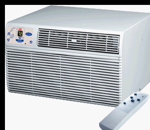 Carrier 52FE3123E 12,000/11,700 BTU Through-the-Wall Heat/Cool Air Conditioner with Adjustable 3-Speed Fans