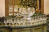 Waterford Crystal 12 Days Of Christmas Punch Bowl W/ 12 Cups