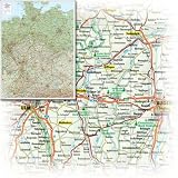 Bacher Stra�en-Karte Deutschland, Posterkarte