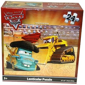 Disney Pixar Card Lenticular 3D Puzzle 24-Piece - Bull Fight