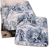 Blue Toile Elegant Boxed set of 6 coasters hardboard and cork