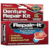 D.O.C. Repair-It Denture Repair Kit, 3 repairs