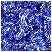 BeadTin Dark Sapphire Sparkle 25mm Dolphin Pony Beads (24pcs)