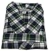Robes King Classical Sleepwear Men’s 100% Cotton Flannel Shawl Collar Robe, Size Large Extra Large Green
