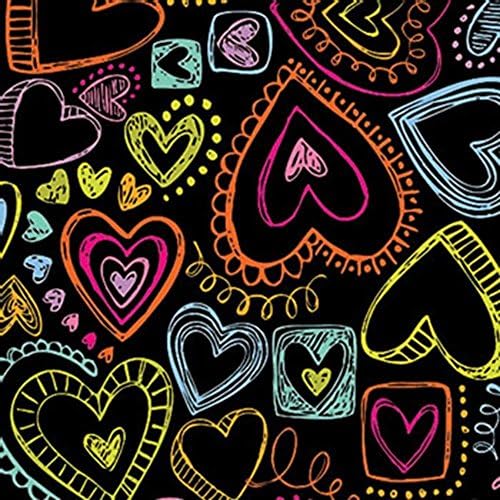 Heart Doodle Gift Wrapping Paper 24" X 16 Ft Roll Wrap - Holidays - Birthday