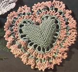 Vintage Crochet PATTERN to make - Heart Sachet Pin Cushion. NOT a finished item. This is a pattern and/or instructions to make the item only.