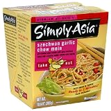 Simply Asia Take Out Chow Mein, Szechwan Garlic, 10.6-Ounce Containers (Pack of 6)
