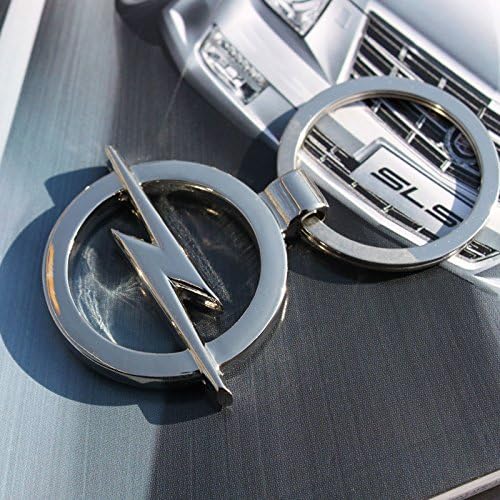 2 pcs Car Logos Titanium Key Chain Car Keychain Ring Keyfob Metal Keyrings opel