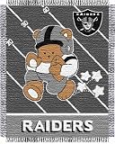 Oakland Raiders - NFL baby 36"x 46" Triple Woven Jacquard Throw - 36x46