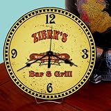 ZIERK'S Bar and Grill Wall or Table Clock USA