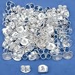 100 Real Silver Plated Medium Earring Backs Earnuts 4mm