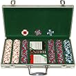 300 Paulson Tophat & Cane Clay Poker Chips w/Aluminum Case