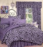 Purple Zebra Bedding by Kimlor: Purple Zebra Complete Bedding Set