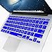 iBenzer Macaron Series Silicone Keyboard Cover for MacBook Pro 13’’ or 15’’ with Touch Bar (2018 2017 2016 Model: A1706 A1707 A1989 A1990),Royal Blue