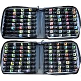 Complete Aromatherapy 100% Pure Therapeutic Grade Essential Oils Set in Portfolios- 128 total= 92/ 10 ml & 26/ 5 ml & 10/ 10 ml amber glass