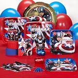 Captain America Deluxe Party Pack For 8