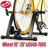 Popamazing Foldable Bike Turbo Trainer Stand Indoor Variable Speed Exercise, Adjustable Resistance - with small Fixing Tools