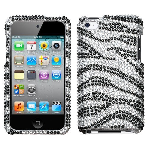 ipod touch 4g cases zebra. Bling Crystal Snap-On Protector Hard Case for Apple iPod Touch 4th Generation 4th Gen - Zebra Design (Black Silver). Compatible Models: Apple iPod Touch 4th
