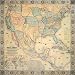Map of North America, 1853 - Jacob Lawrence Art Print Poster 44 x 44