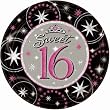 Sweet 16 Sparkle Prismatic Lunch Plates 8ct Sweet 16 Sparkle Prismatic Lunch Plates 8ct