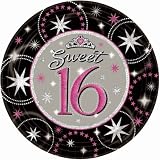 Sweet 16 Sparkle Prismatic Dinner Plates (8) Party Supplies
