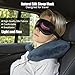 Roybens Breathable Sleep Travel Natural Silk Eye Mask Cover - Soft & Breathable, Ultra Lightweight for Sleeping, Relaxation, Spa - with Adjustable Strap and Ear Plugs - Protect Eye Eyelashes
