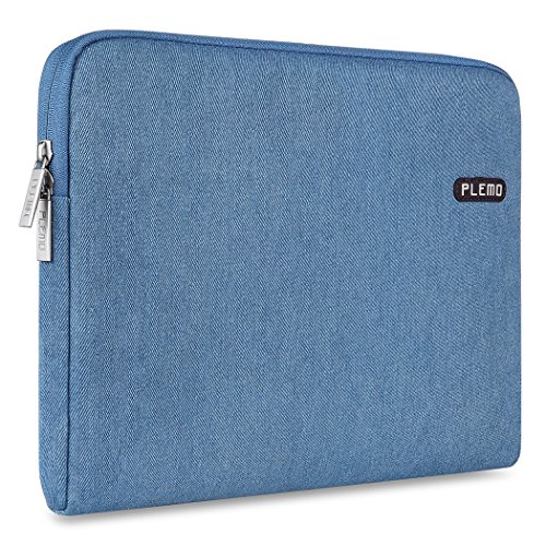 Laptop Sleeve, PLEMO Denim Fabric 13-13.3 Inch Laptop / Notebook Computer / MacBook / MacBook Pro / MacBook Air Sleeve Case Bag Cover, Blue