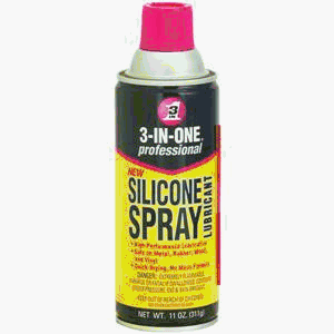 3-IN-ONE 10041 Professional Silicone Spray Lubricant, 11 Oz.